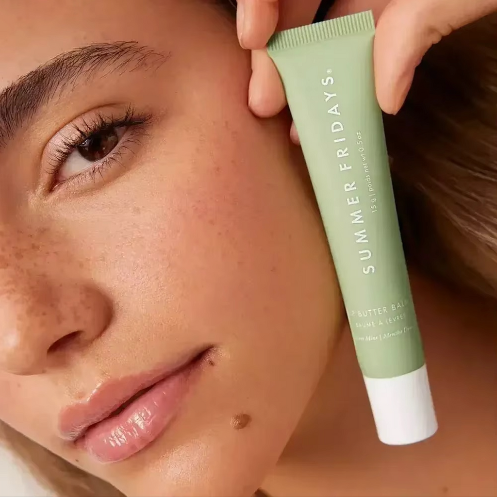 Scented and flavored lip balm with a mild mint aroma