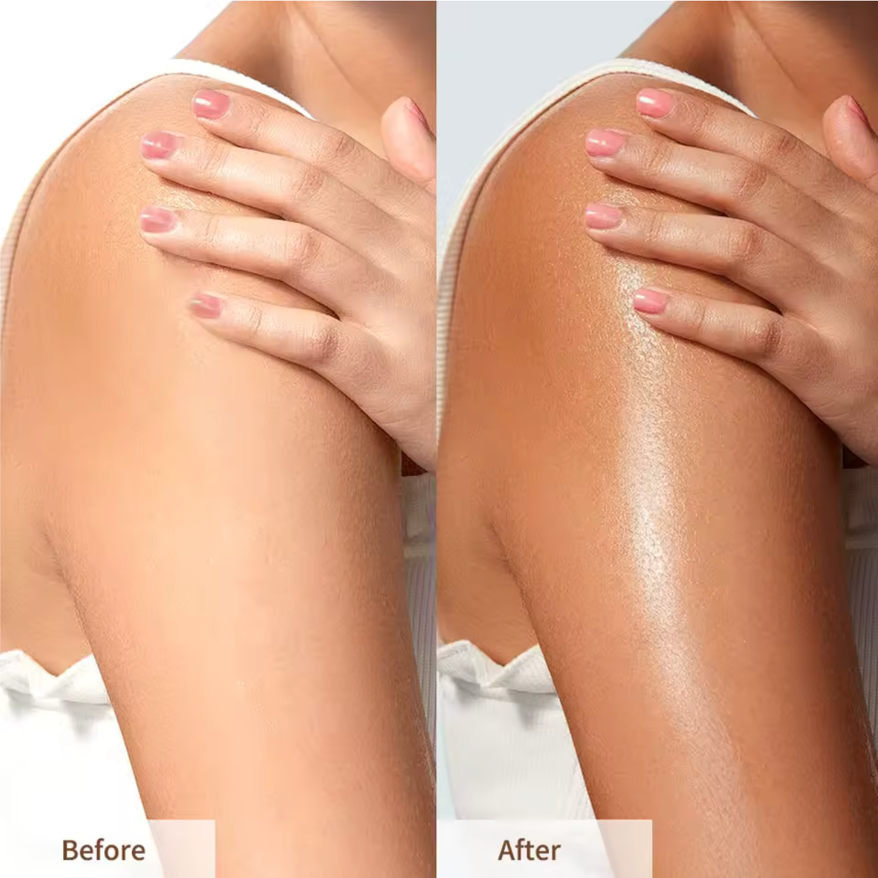 Reveal a natural sun-kissed glow with our lightweight long-lasting self-tanning body lotion